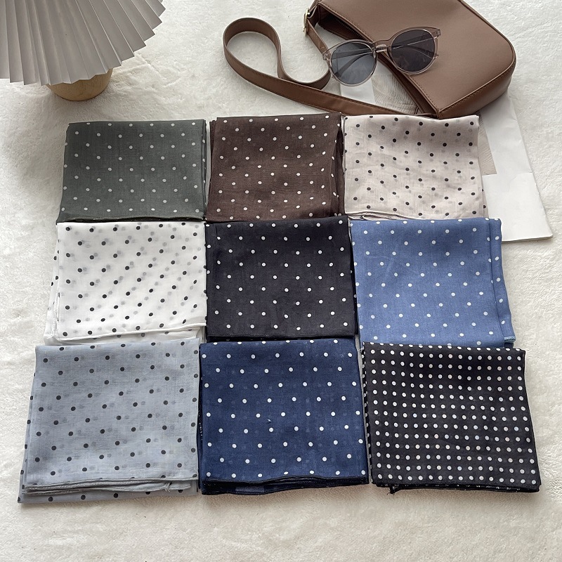 Bandana Cotton - Lady Hair Dot Scarf Female Cotton