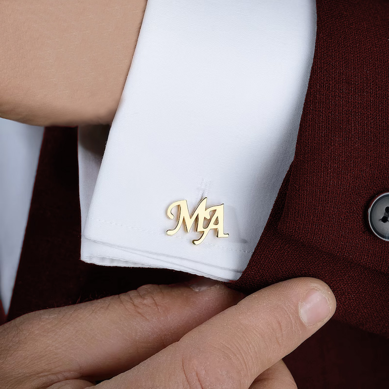 Tie Clip Silver - Custom Cufflinks for Mens Personalized Logo