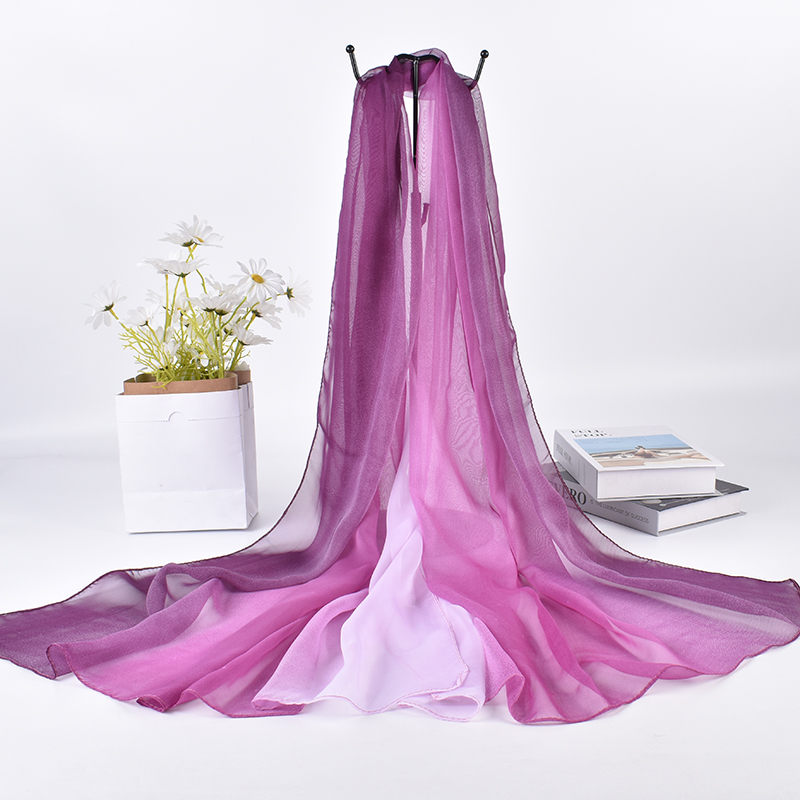 Scarf Silk Square - 2023 Spring/Summer New Three Color Gradient