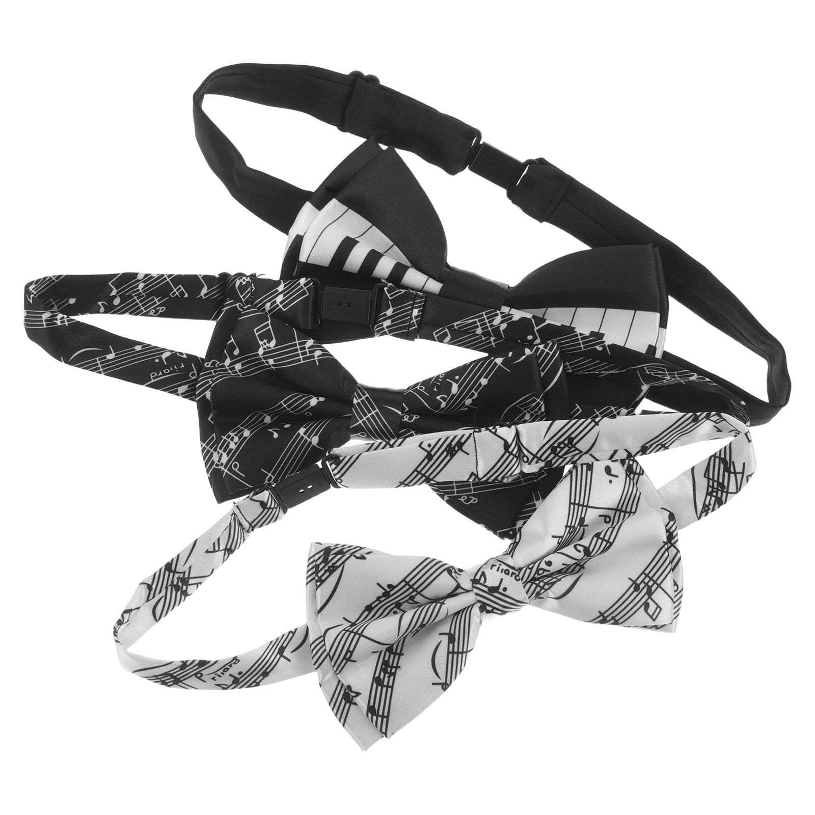 Bow Tie Pre Tied - 3Pcs Music Note Bow Tie Set