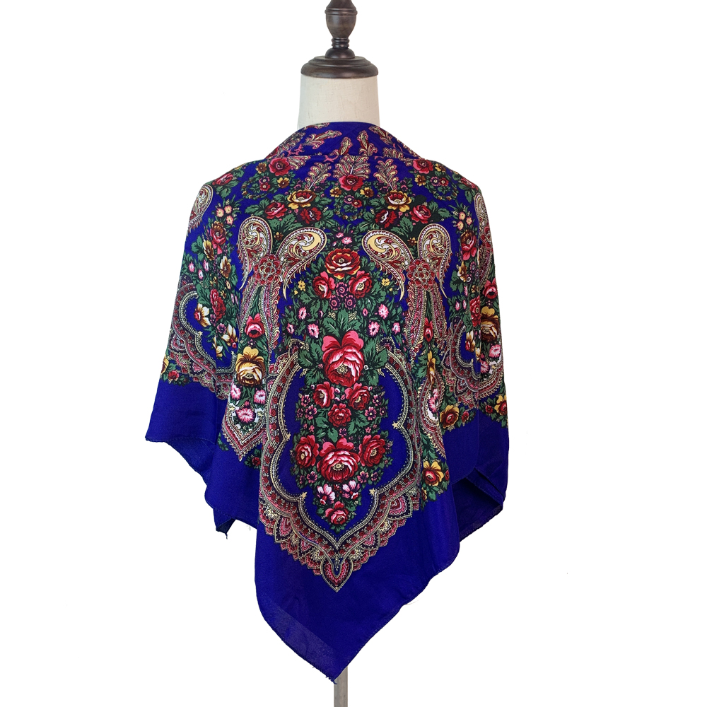 Bandana Cotton - 100*100cm Russian Square Scarf Women Luxury