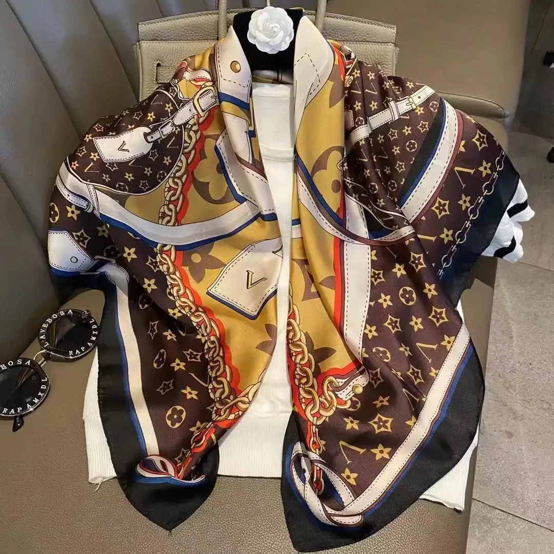 Silk Tie Striped - Light luxury 90 Silk scarf imitatingly