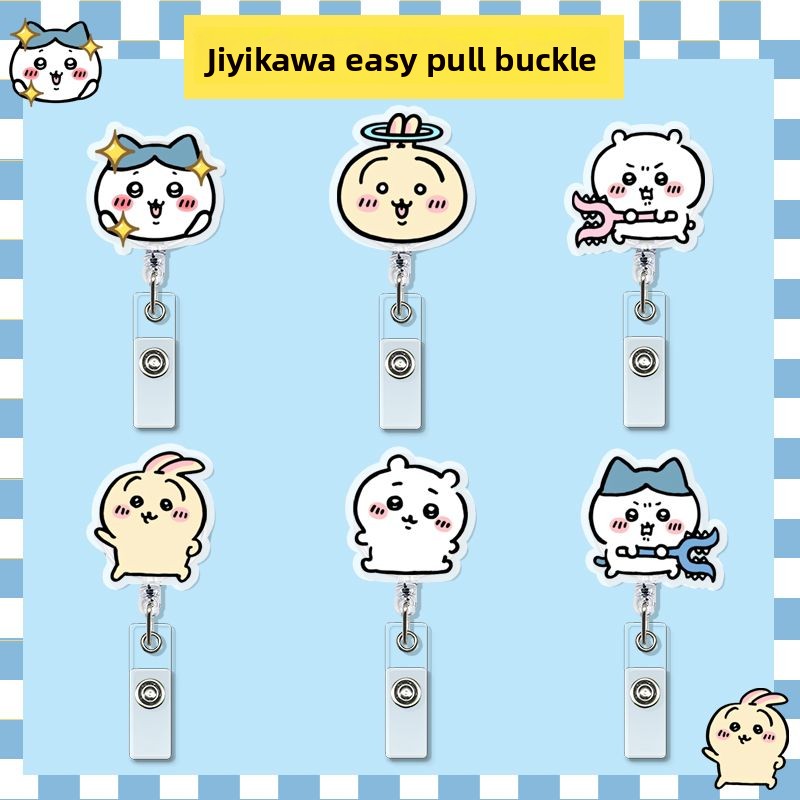 Lanyard Badge Holder - jiyi Retractable Badge Reel Kawaii ID