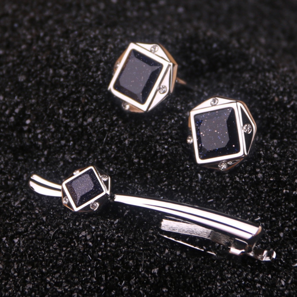Tie Bar Set Gift - A Set Men's Tie Clip Groom