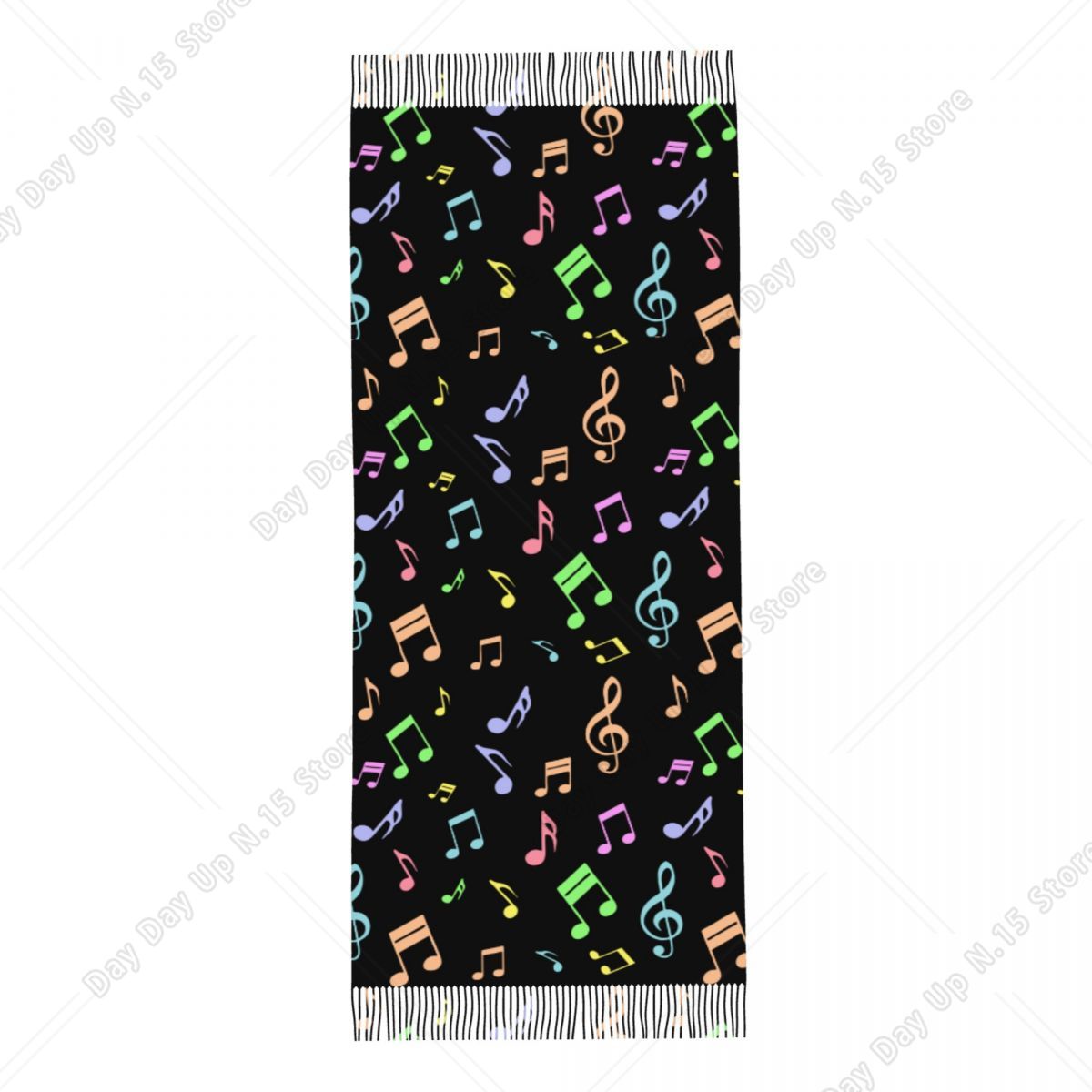 Cute And Colorful Music Notes  - Pashmina Wrap Large ulasan dan harga