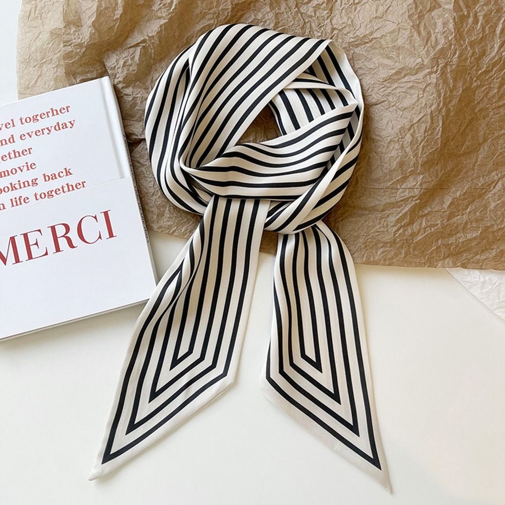 Elegant Stripe French Tie Fema - Silk Tie Striped ulasan dan harga
