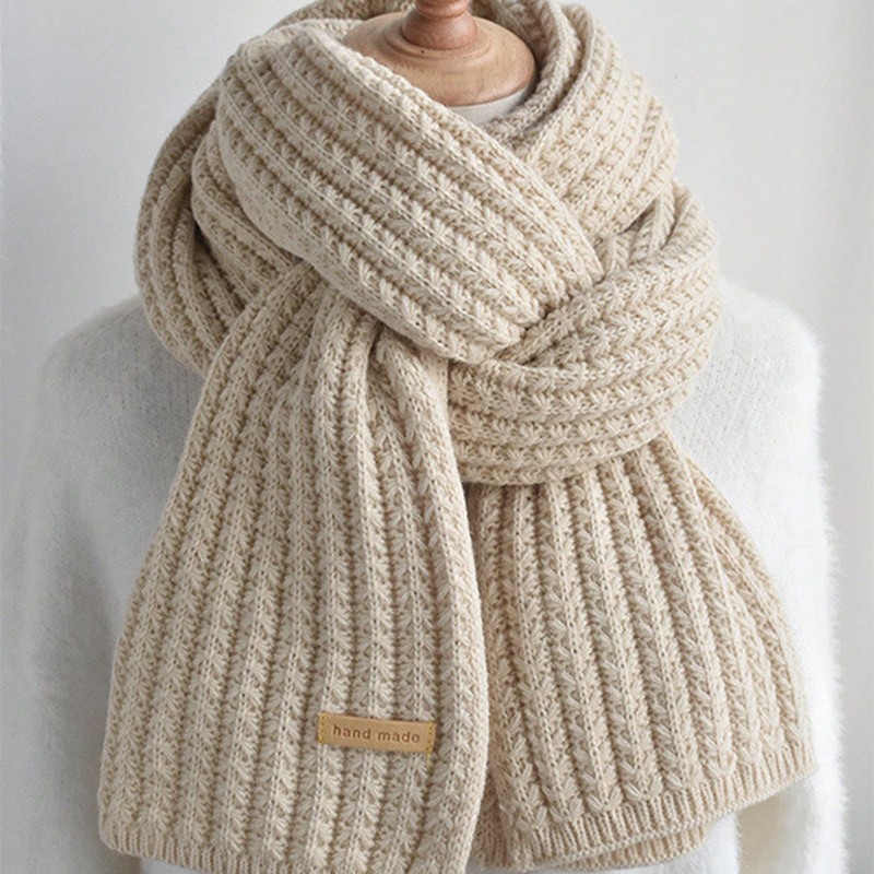 Thick Cable Knit Warm Cashmere - Muffler Men Wool ulasan dan harga