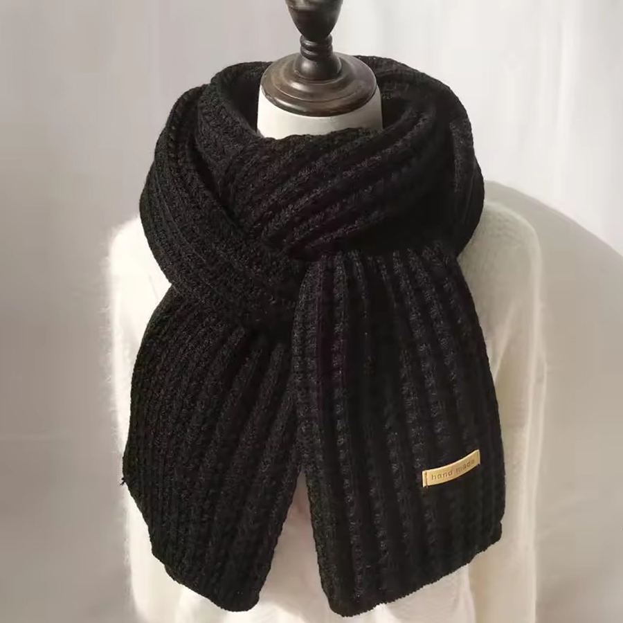 Thick Cable Knit Warm Cashmere - Muffler Men Wool ulasan dan harga