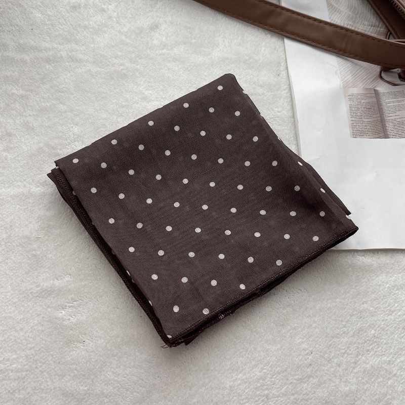 Lady Hair Dot Scarf Female Cot - Bandana Cotton ulasan dan harga