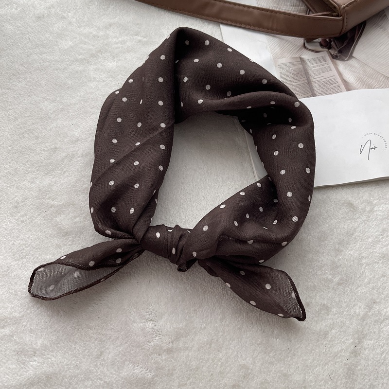 Lady Hair Dot Scarf Female Cot - Bandana Cotton ulasan dan harga