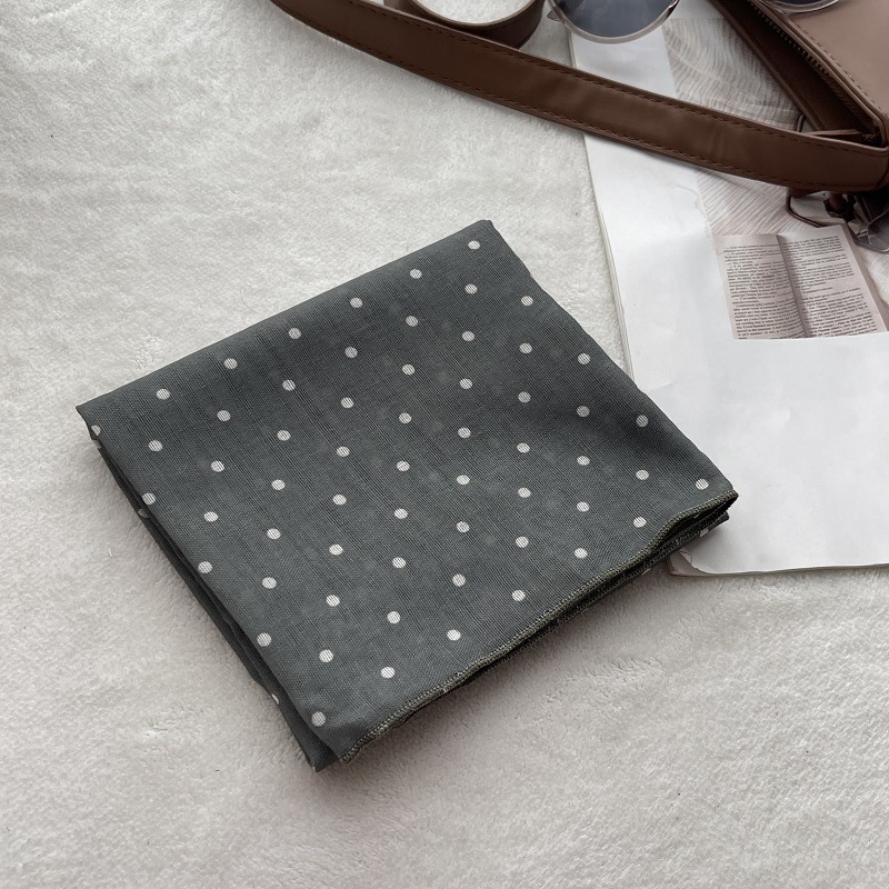 Lady Hair Dot Scarf Female Cot - Bandana Cotton ulasan dan harga