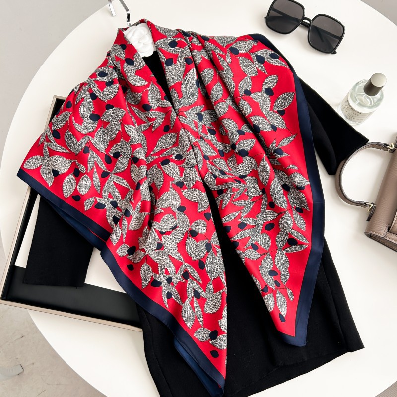 90cm Square Scarf High Quality - Ascot Neck Scarf ulasan dan harga