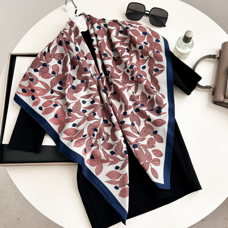 90cm Square Scarf High Quality - Ascot Neck Scarf ulasan dan harga