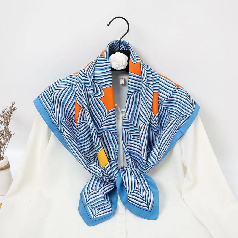 90cm Square Scarf High Quality - Ascot Neck Scarf ulasan dan harga