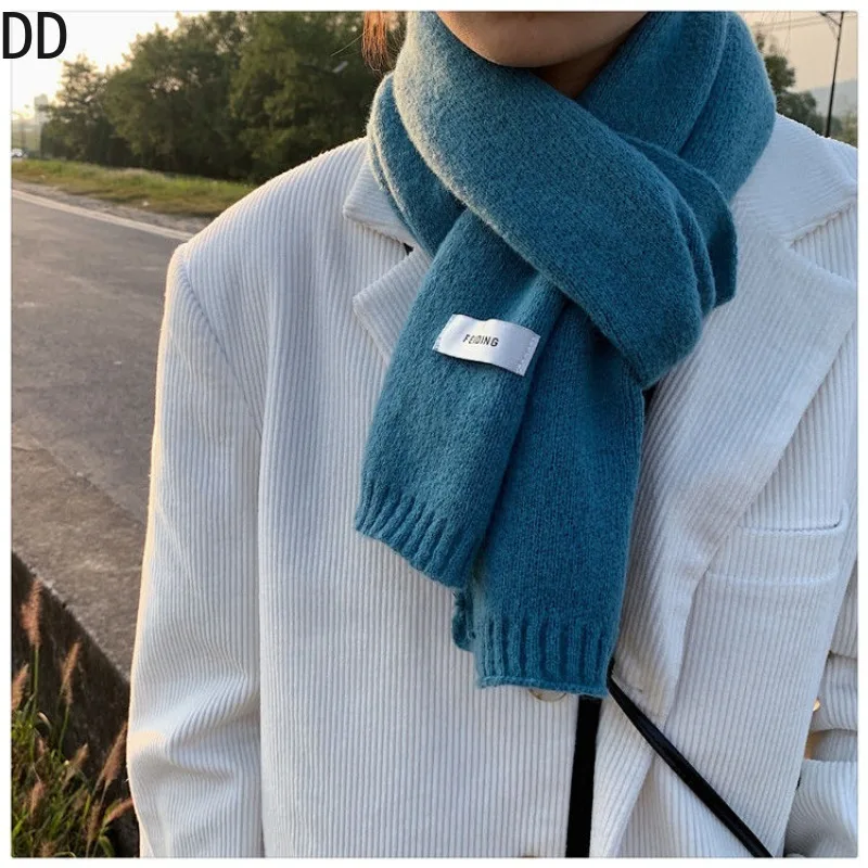 Simple Chic Solid Soft Scarf A - Muffler Men Wool ulasan dan harga