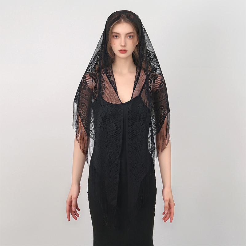 New Embroidery Lace Scarf Shaw - Stole Wedding Shawl ulasan dan harga