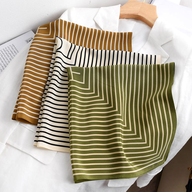 Stripe Print 100% Silk Neck He - Silk Tie Striped ulasan dan harga