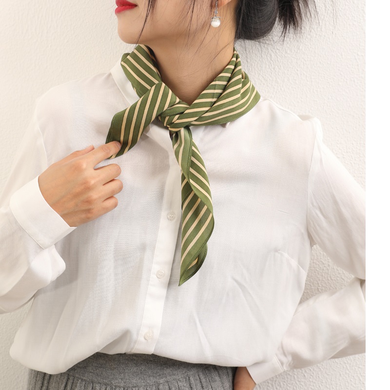 Stripe Print 100% Silk Neck He - Silk Tie Striped ulasan dan harga