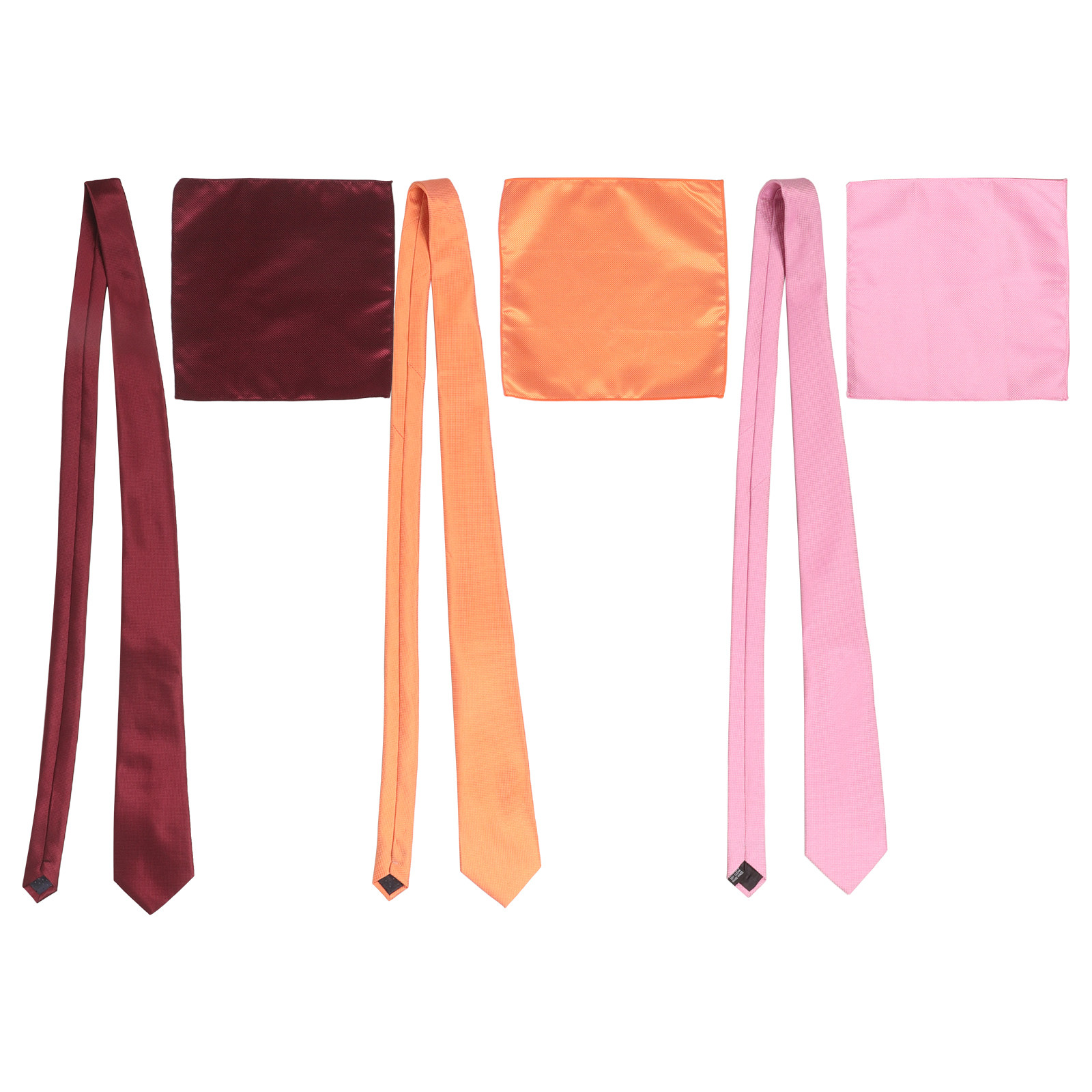 Solid Color Men Necktie Pocket - Pocket Square Set ulasan dan harga