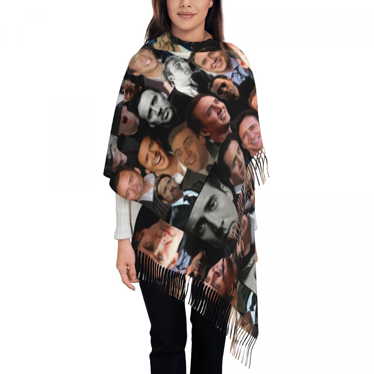 Nicolas Cage Colllage Shawl Wr - Pashmina Wrap Large ulasan dan harga