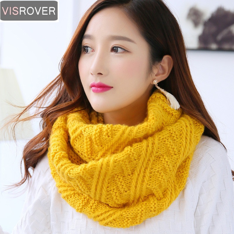 VISROVER Color Scarves Women W - Infinity Scarf Knit ulasan dan harga