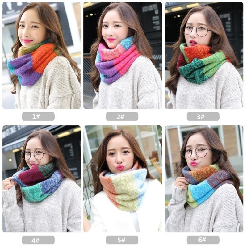 VISROVER Color Scarves Women W - Infinity Scarf Knit ulasan dan harga