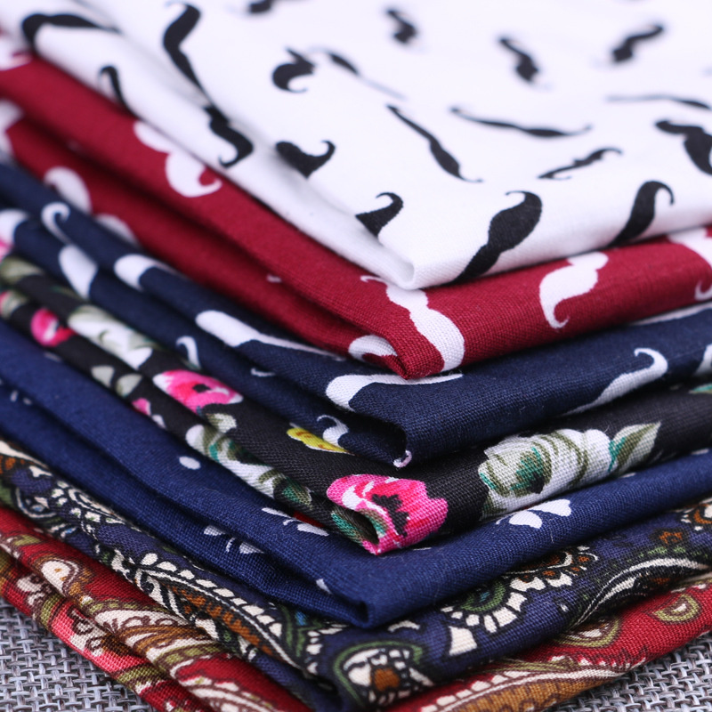 Fashion Cotton Pocket Square F - Handkerchief Cotton Men ulasan dan harga
