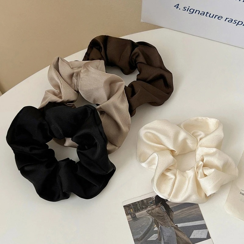 Vintage Silk Hair Scrunchies E - Silk Tie Striped ulasan dan harga