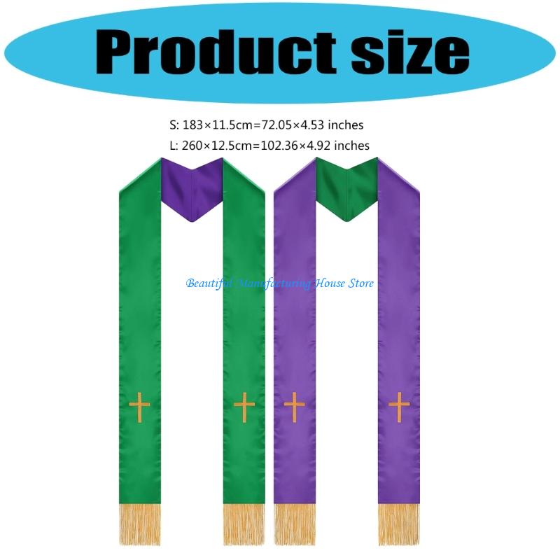 E56A Reversible Minister Stole - Stole Wedding Shawl ulasan dan harga