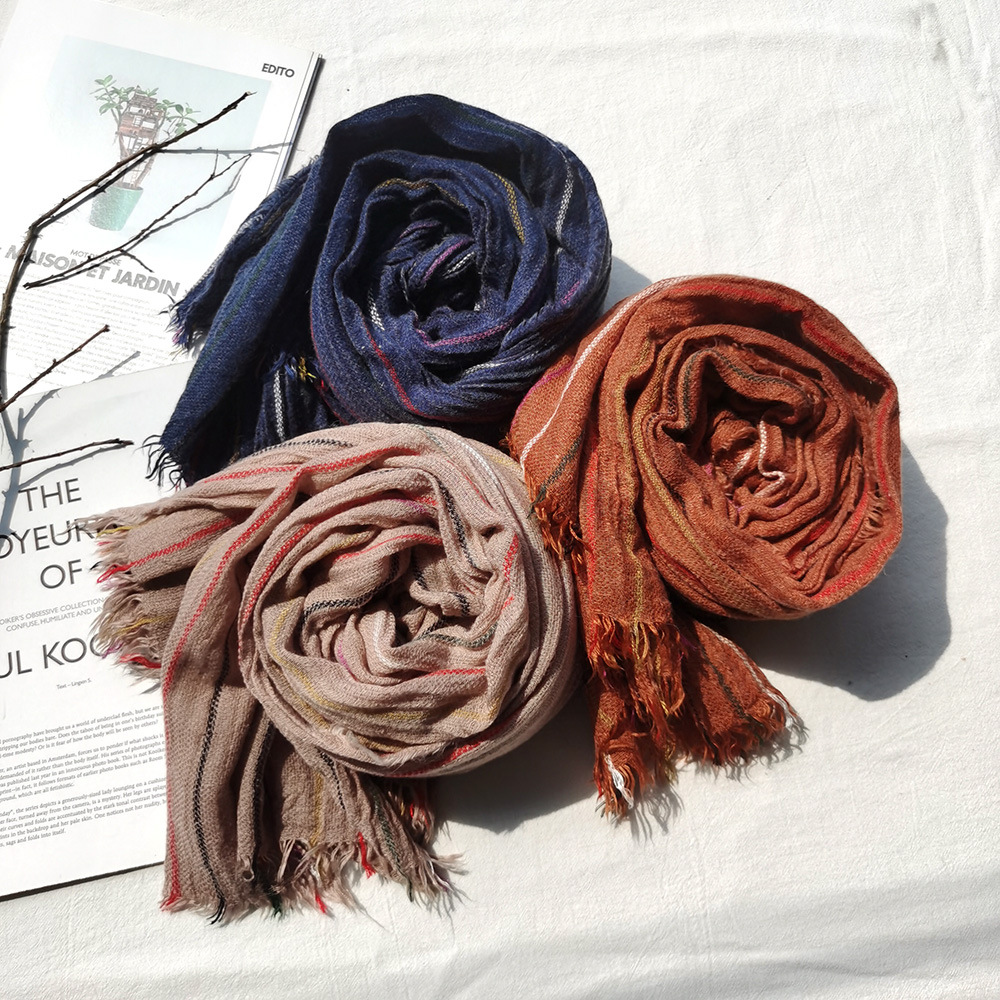 Warm Winter Men's Wool Scarf F - Muffler Men Wool ulasan dan harga