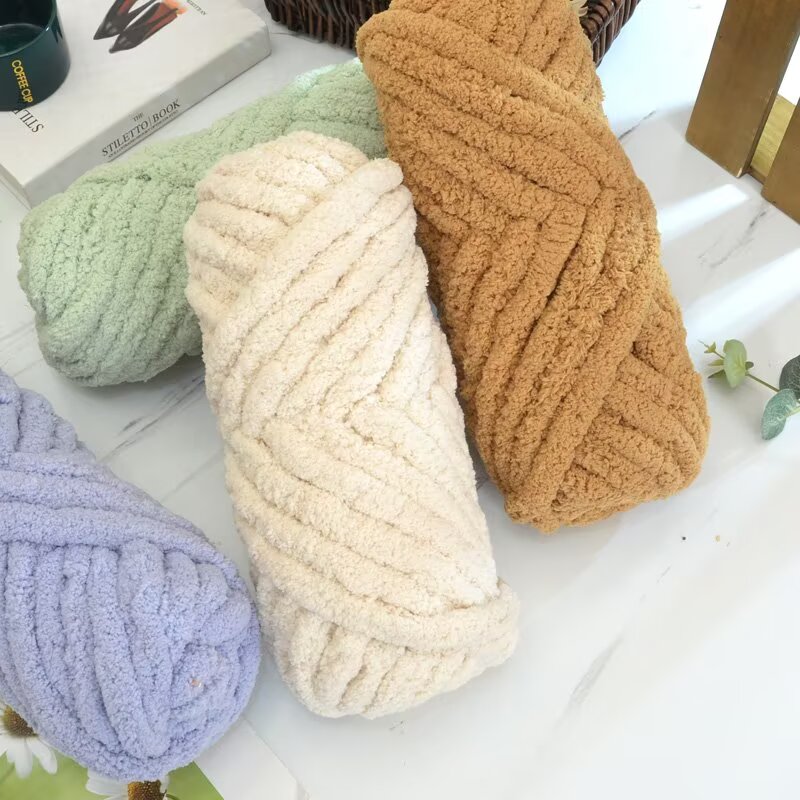 Cat Tail Yarn, Extra Thick Ice - Woven Scarf Blanket ulasan dan harga