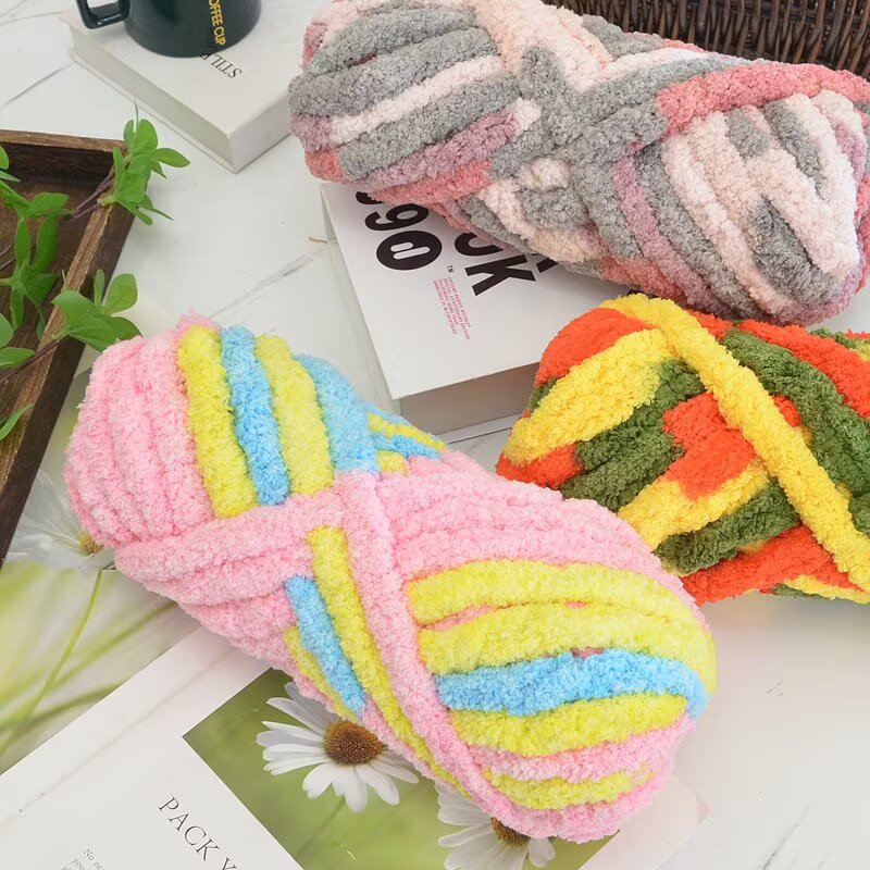 Cat Tail Yarn, Extra Thick Ice - Woven Scarf Blanket ulasan dan harga