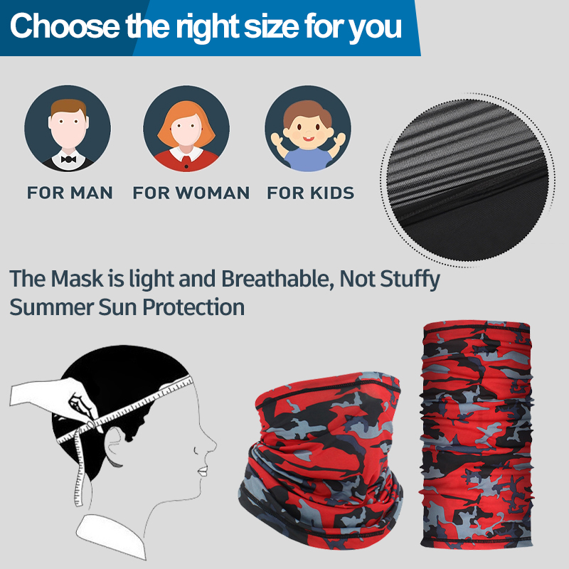 Cycling Face Mask Absorb Sweat - Face Scarf Mask ulasan dan harga
