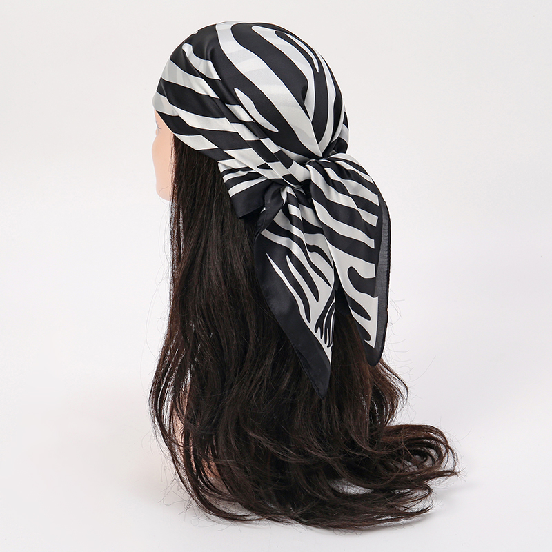 2025 Beach Hijab Stoles Silk S - Silk Tie Striped ulasan dan harga