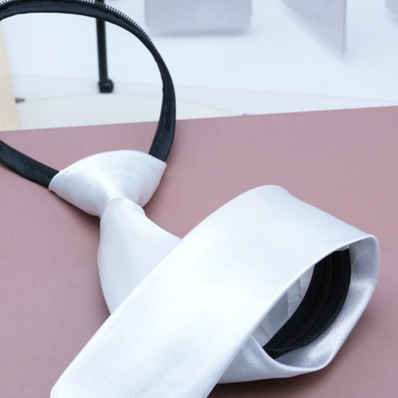 Fashionable Zippered Neck Tie  - Bow Tie Pre Tied ulasan dan harga