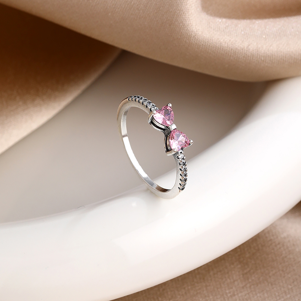 925 Sterling Silver Red Pink W - Tie Clip Silver ulasan dan harga