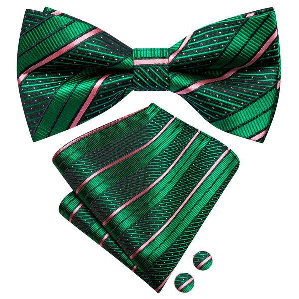 Mens Bow Tie Hanky Cufflinks P - Bow Tie Pre Tied ulasan dan harga