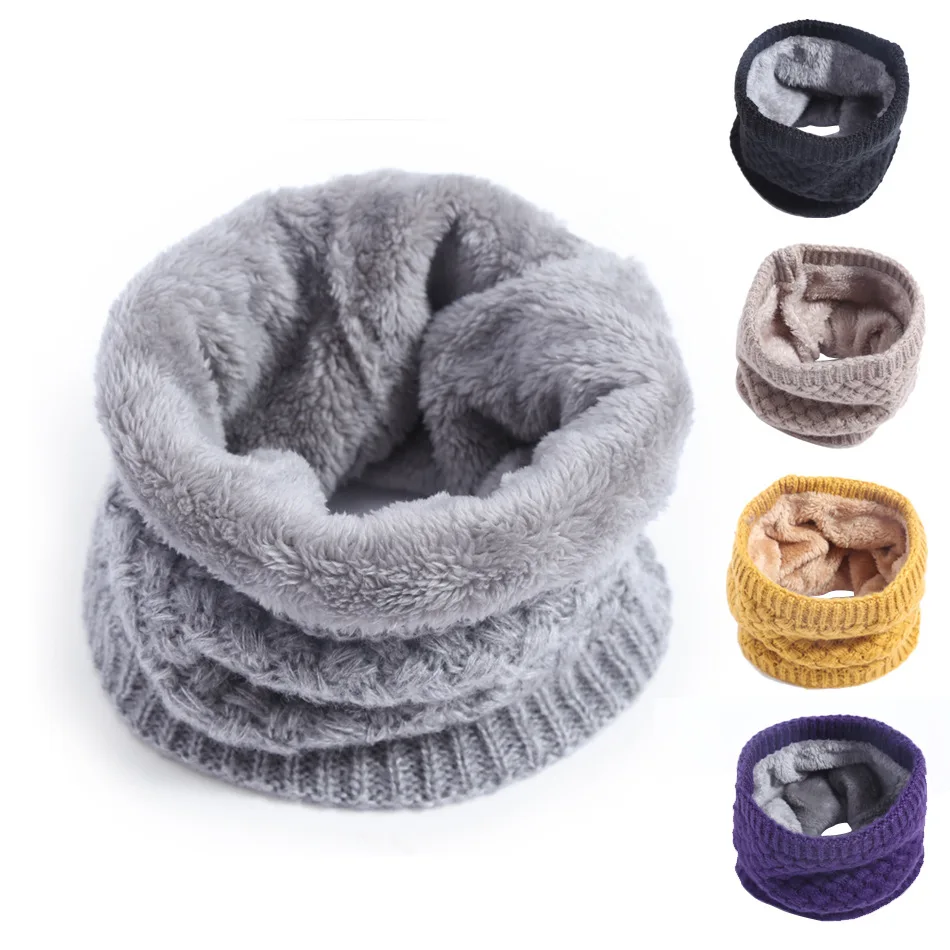 Kids Girls/Boys Winter Knitted - Infinity Scarf Knit ulasan dan harga