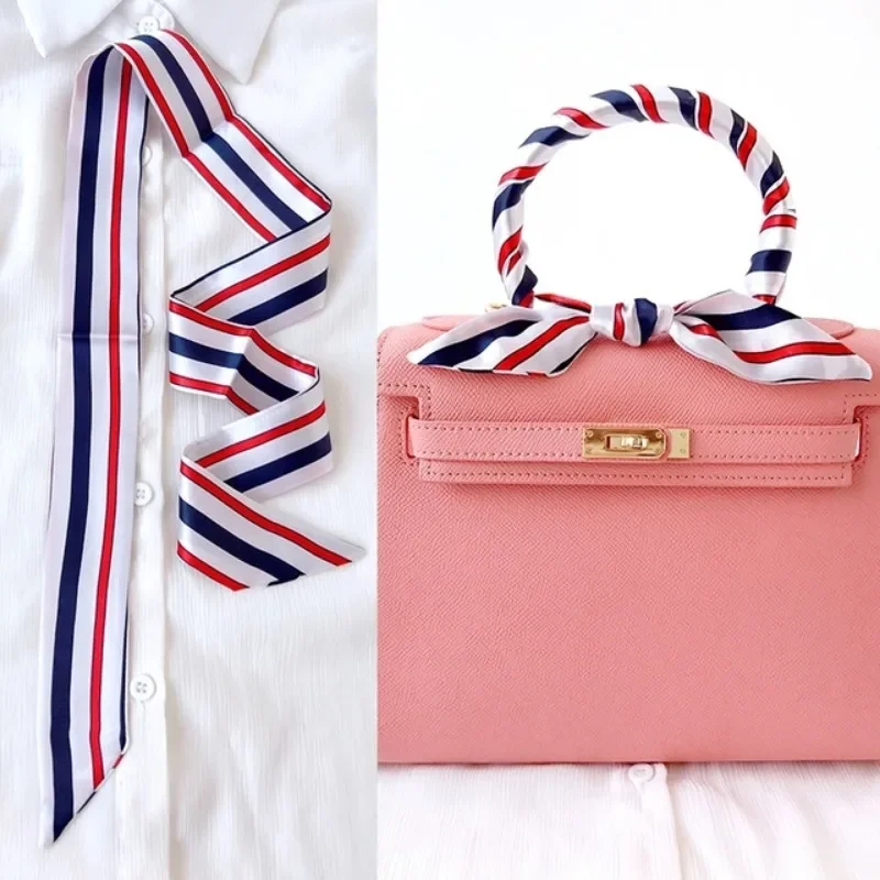Skinny Long Hair Strip Women S - Ascot Neck Scarf ulasan dan harga