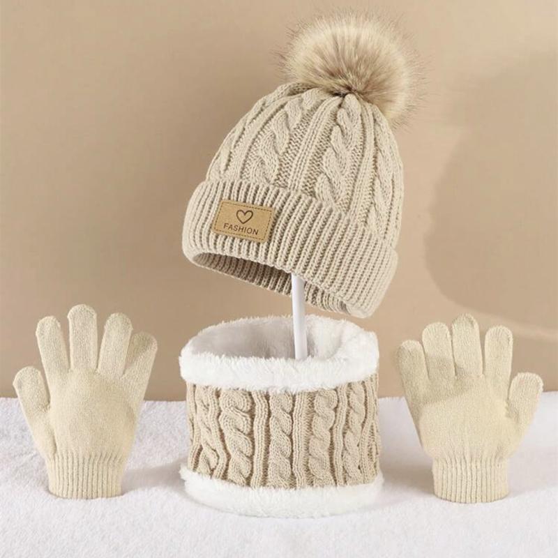 Toddler Kids Pom Pom Decor Bea - Infinity Scarf Knit ulasan dan harga