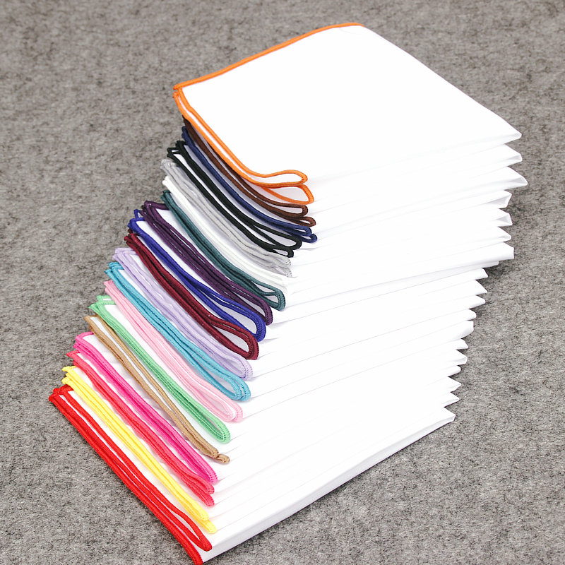 2018 Fashion Mens Cotton White - Pocket Square Set ulasan dan harga