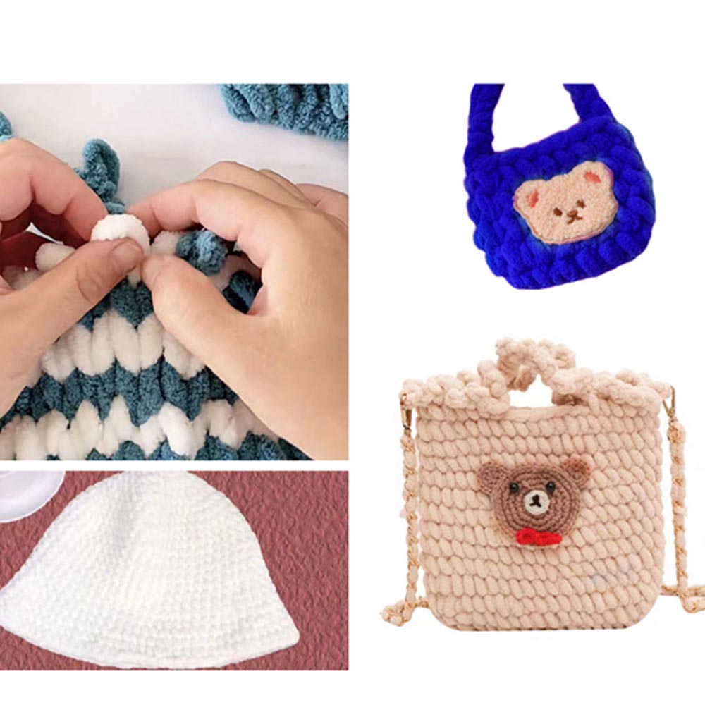 100g/Roll Finger Loop Yarn Thr - Woven Scarf Blanket ulasan dan harga