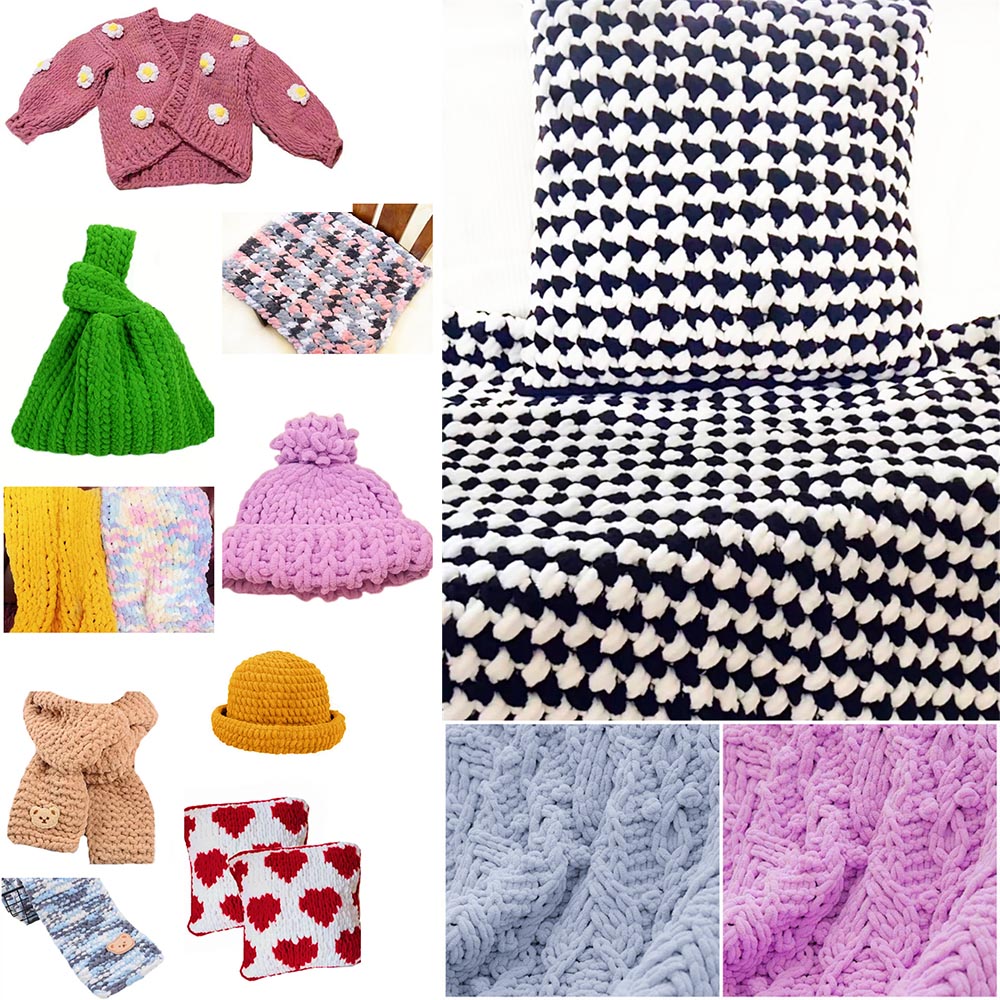 100g/Roll Finger Loop Yarn Thr - Woven Scarf Blanket ulasan dan harga