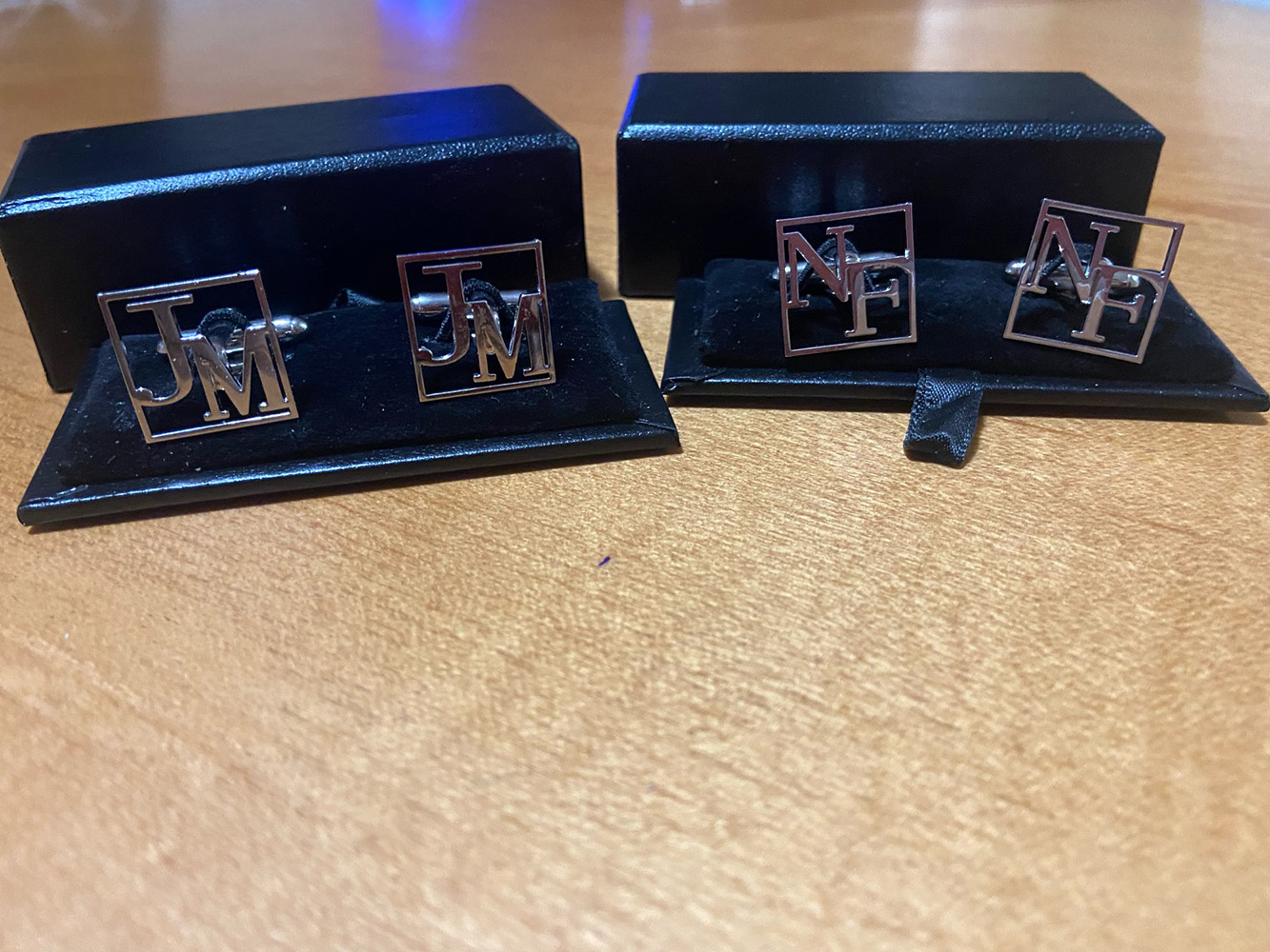 Custom Cufflinks for Mens Pers - Tie Clip Silver ulasan dan harga