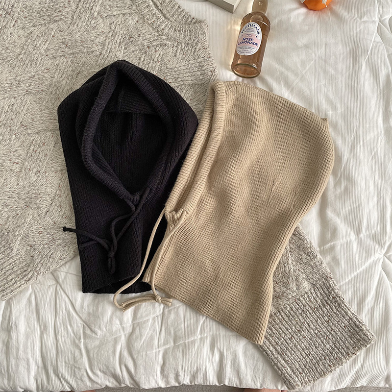 Knitted Hooded Infinity Scarf  - Infinity Scarf Knit ulasan dan harga