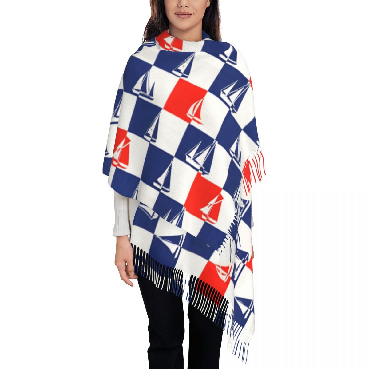 Sailing Ship Ocean Scarf Fall  - Pashmina Wrap Large ulasan dan harga