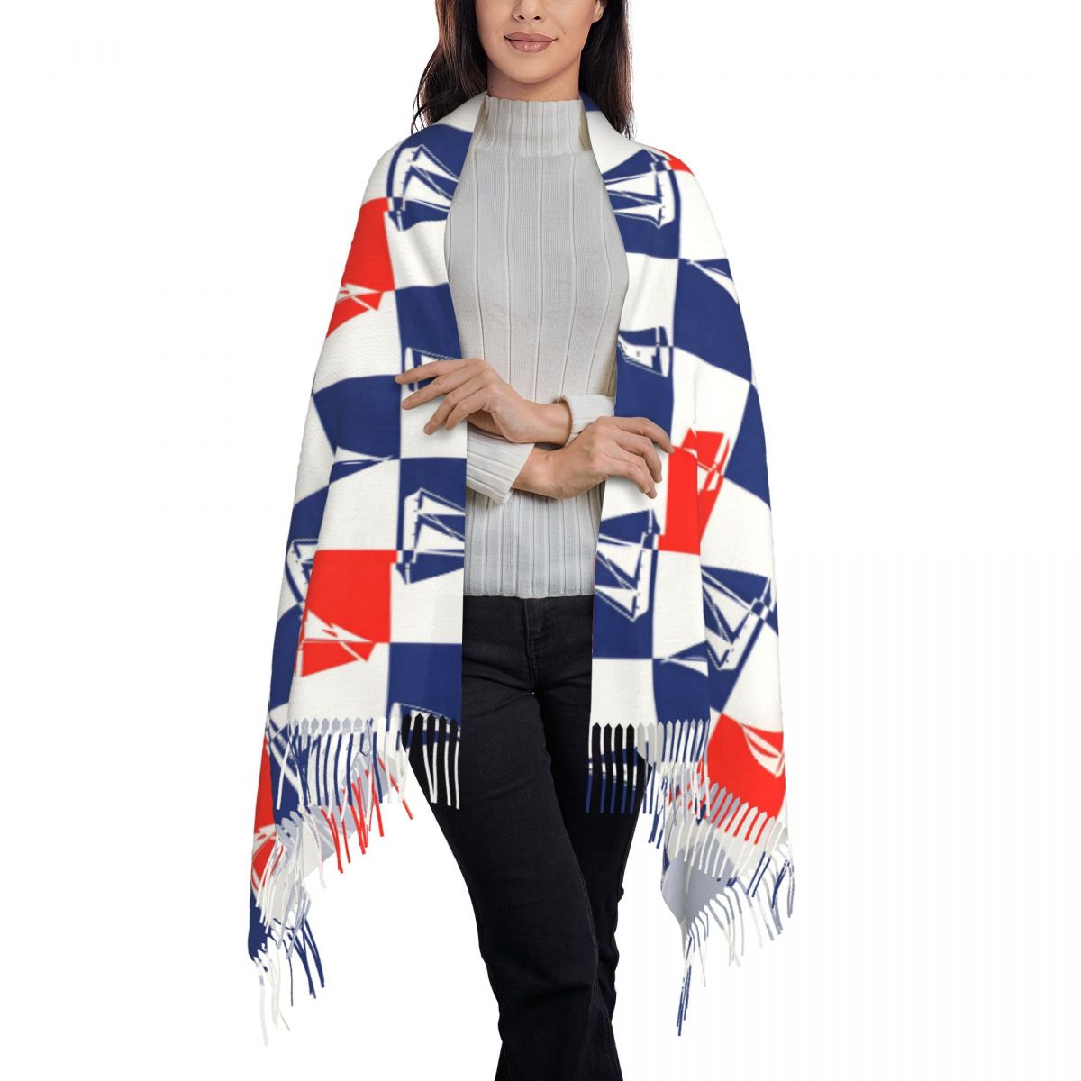 Sailing Ship Ocean Scarf Fall  - Pashmina Wrap Large ulasan dan harga