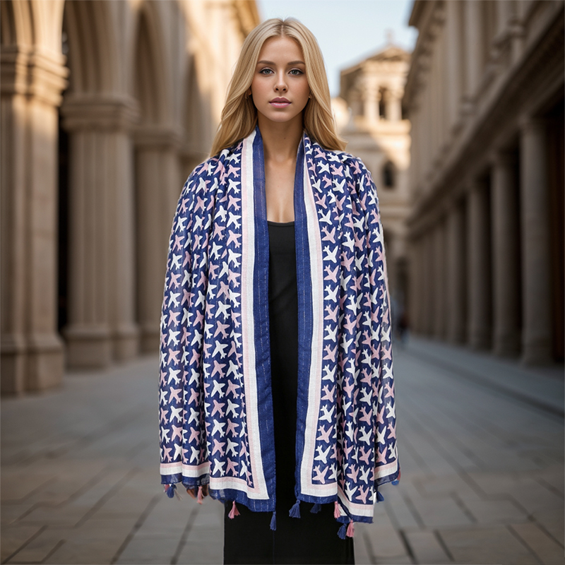 Luxury Brand Scarf Cotton Shaw - Pashmina Wrap Large ulasan dan harga