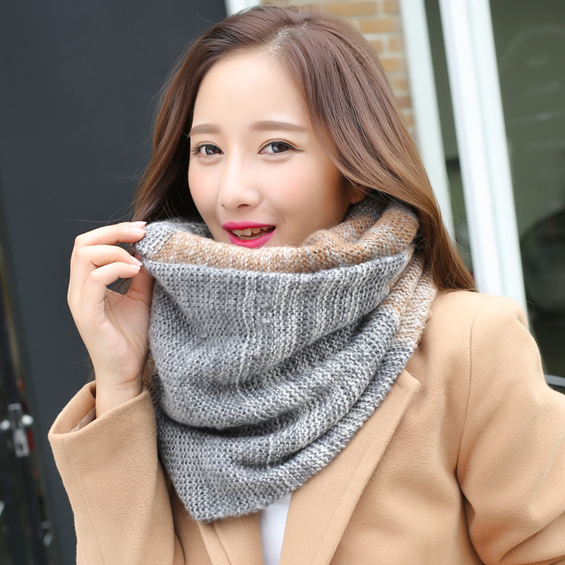 Rainbow Knitted Infinity Scarv - Infinity Scarf Knit ulasan dan harga