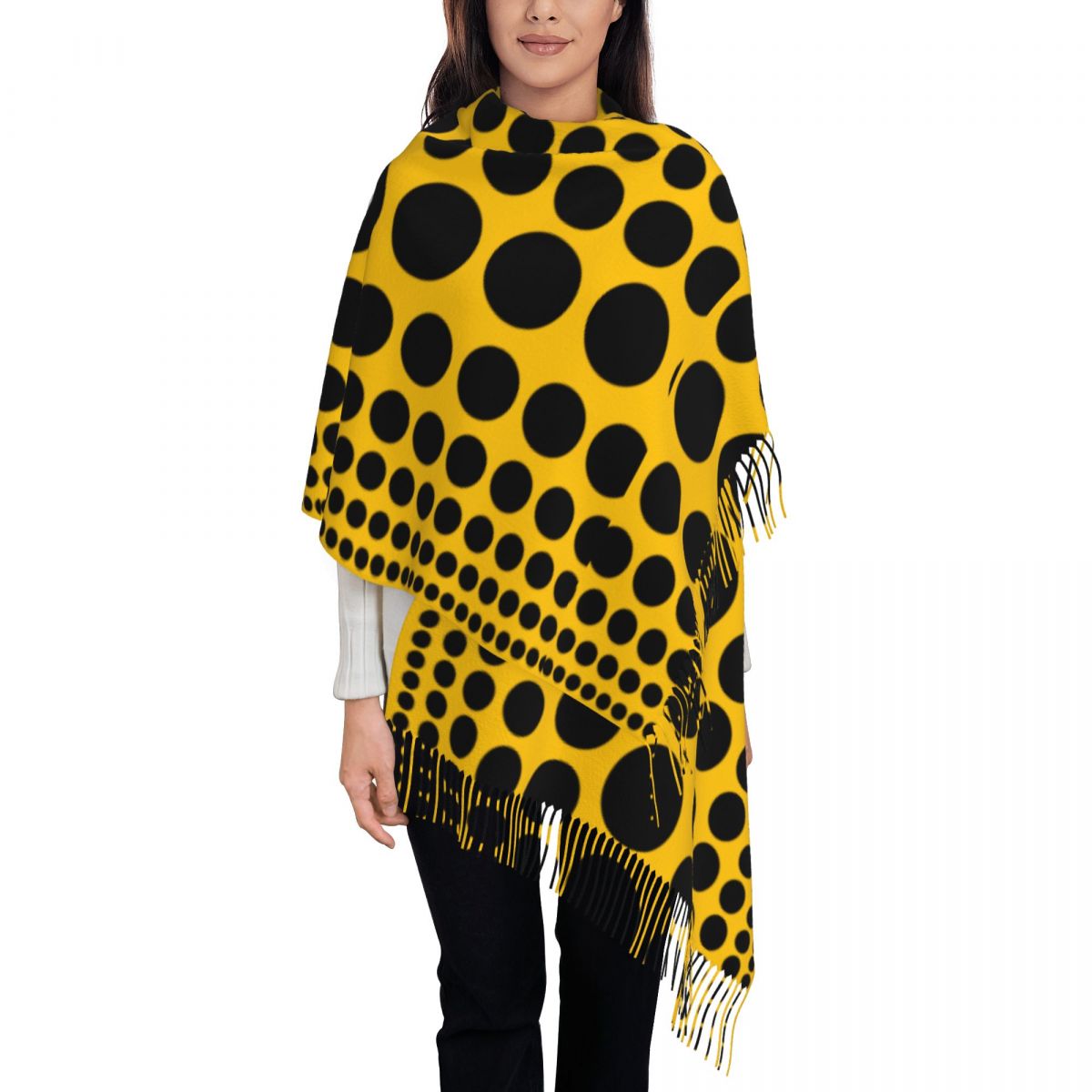 Infinity Polka Dots Scarf for  - Infinity Scarf Knit ulasan dan harga